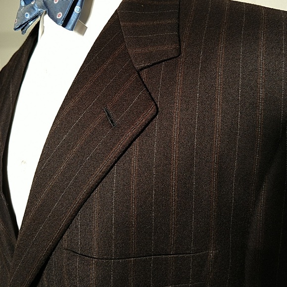 Brioni Traiano Black Pin Stripe Sport Coat 🏆HP - Picture 2 of 6